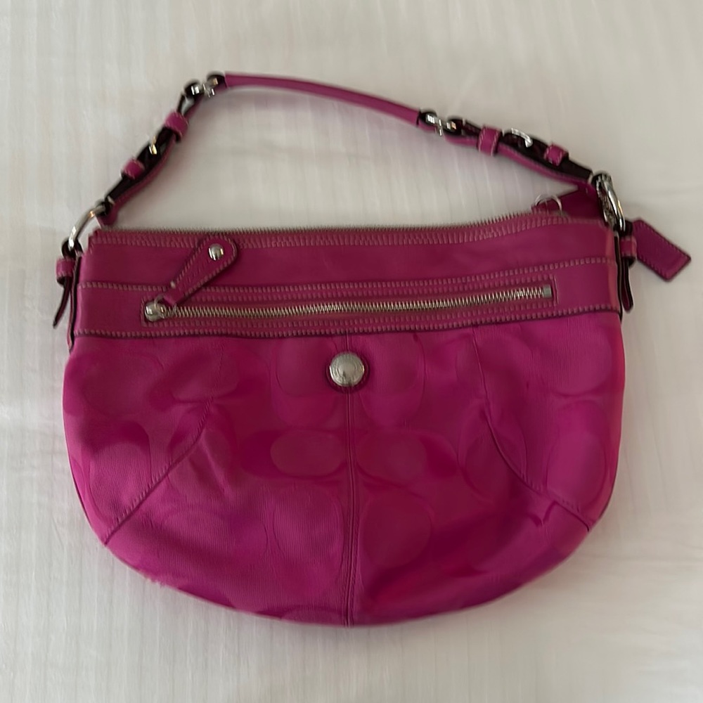 Coach Hot pink purse good condition